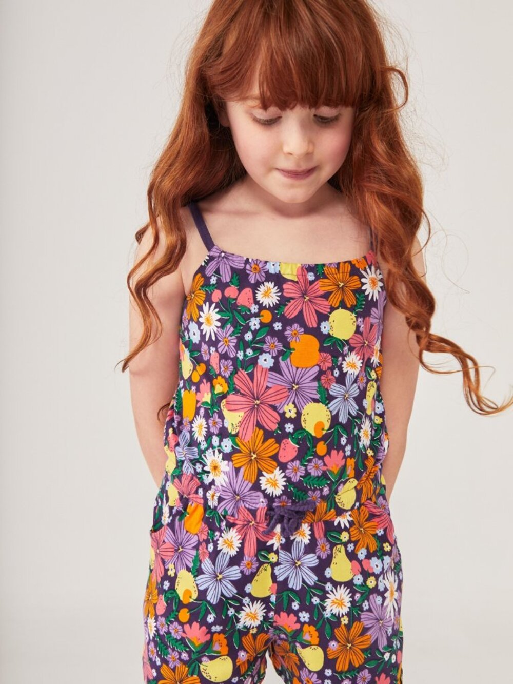 Vibrant Floral Kids Romper
